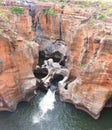 Bourke`s Luck Potholes in South Africa - Raging waters have created a strange geological site. Royalty Free Stock Photo