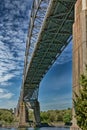 Bourne bridge viewed from underside Royalty Free Stock Photo