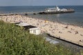 Bournemouth Beach with buildings. England