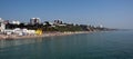 Bournemouth Beach on the hottest day in April Royalty Free Stock Photo