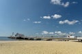 Bournemouth Pier and promenade in Dorset Royalty Free Stock Photo