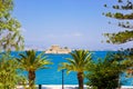 Bourtzi castle island in Nafplion, Greece Royalty Free Stock Photo