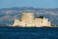 Bourtzi castle island in Nafplion, Greece - architecture background Royalty Free Stock Photo