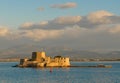 Bourtzi castle, nafplion, greece Royalty Free Stock Photo