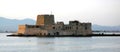 Bourtzi Castle on an island in the harbor at Nafplio in Greece Royalty Free Stock Photo