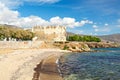 The Bourtzi of Karystos in Evia island, Greece Royalty Free Stock Photo