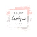 Boutique design logo, badge for fashion clothes shop, beauty salon