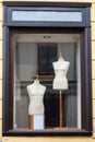 Boutique display window mannequins Royalty Free Stock Photo