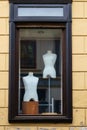 Boutique display window mannequins Royalty Free Stock Photo