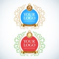 Boutique Luxury Vintage, Crests logo. Business sign