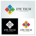 EYE TECH ICON Royalty Free Stock Photo