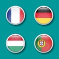 Bouton drapeau groupe F euro 2021