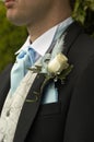 Boutonniere white rose