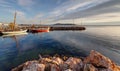 Bouzigues on the edge of the pond of Thau - Department of Herault in Occitania - France