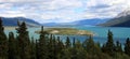 Bove Island in Tagish Lake, Carcross, Yukon, Canada Royalty Free Stock Photo