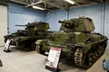 BOVINGTON, ENGLAND -12 March 2013- Established in 1947, the Tank Museum in Bovington, Dorset, displays a collection of armored fig Royalty Free Stock Photo