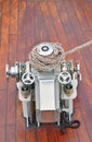 Bow anchor winch Royalty Free Stock Photo