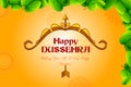 Bow and Arrow of Lord Rama for Happy Dussehra festival of India