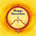 Bow and Arrow of Lord Rama for Happy Dussehra festival of India