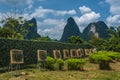 Bow arrow target practice in Yangshuo