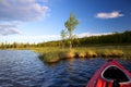 Bow boat and riverside Royalty Free Stock Photo