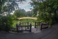 Bow bridge in summer Royalty Free Stock Photo