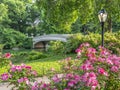 Bow bridge in summer Royalty Free Stock Photo