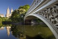 Bow Bridge in Central Park, New York Royalty Free Stock Photo