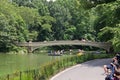 Bow Bridge Central Park in Winter Royalty Free Stock Photo