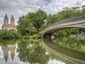 Bow bridge in early summer Royalty Free Stock Photo