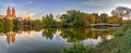 Bow bridge in late autumn Royalty Free Stock Photo