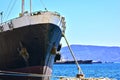 Bow of a cargo vessel Royalty Free Stock Photo