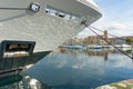 Bow detail super yacht Royalty Free Stock Photo