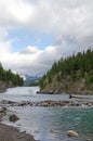 Bow Falls in Banff Royalty Free Stock Photo