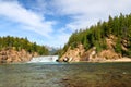 Bow Falls in Canada Royalty Free Stock Photo