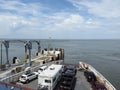 The bow of the ferry from Cape Henlopen to Cape May