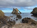 Bow Fiddle Rock - Portknockie - Scotland Royalty Free Stock Photo