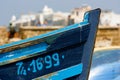 Bow of a fisherman boat in Essaouira port, Morocco