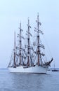 Bow of huge Russian sailship Sedov