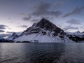 Bow Lake and Crowfoot Mountain Royalty Free Stock Photo