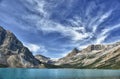 Bow Lake Icefield highway glacier view Royalty Free Stock Photo