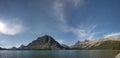 Bow Lake Icefield Park glacier view Royalty Free Stock Photo