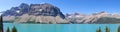 Bow Lake, Icefields parkway, Canada. Royalty Free Stock Photo