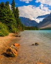 Bow Lake Scenic Landscape