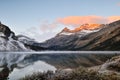 Bow Lake sunrise, Banff National Park Royalty Free Stock Photo