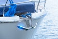 Bow of luxury boat Royalty Free Stock Photo