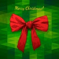 Bow Merry Christmas Royalty Free Stock Photo