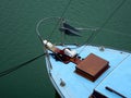 The Bow of an Old Boat. Royalty Free Stock Photo