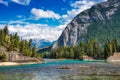 Bow River Banff, Canadian Rockies Royalty Free Stock Photo