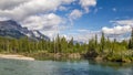 Bow River - Banff National Park - Alberta - Canada Royalty Free Stock Photo